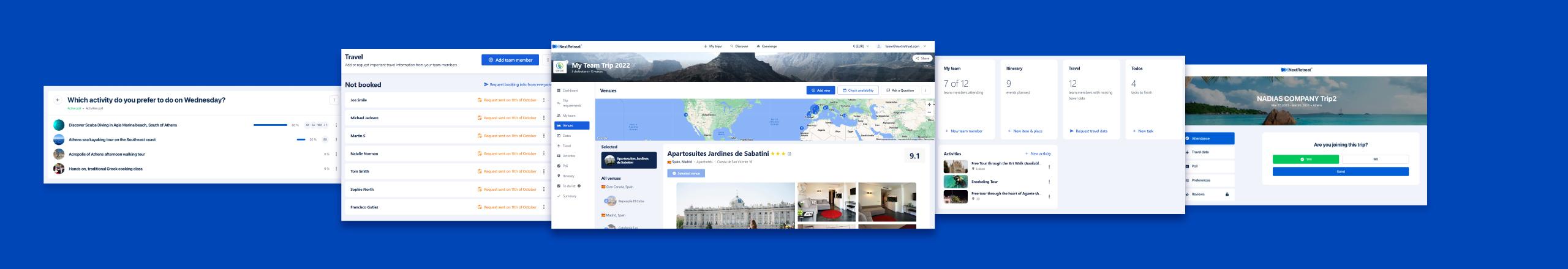 New features: The Polls & Attendance page will help you tame the feedback loop when organising a team trip